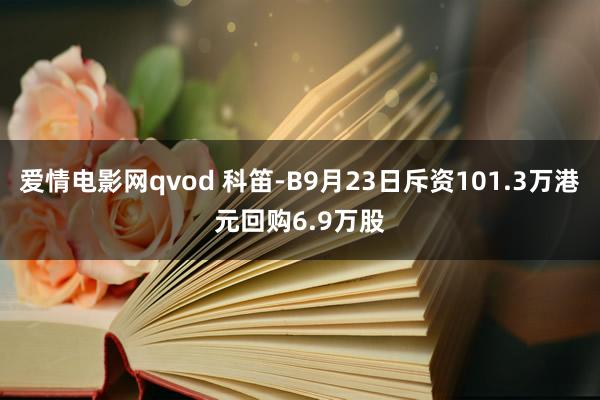 爱情电影网qvod 科笛-B9月23日斥资101.3万港元回购6.9万股