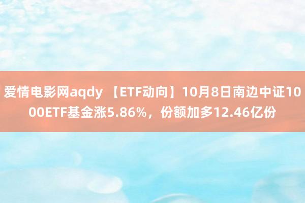 爱情电影网aqdy 【ETF动向】10月8日南边中证1000ETF基金涨5.86%，份额加多12.46亿份