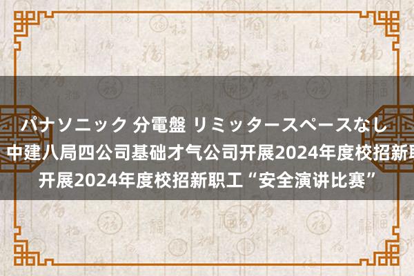 パナソニック 分電盤 リミッタースペースなし 露出・半埋込両用形 中建八局四公司基础才气公司开展2024年度校招新职工“安全演讲比赛”