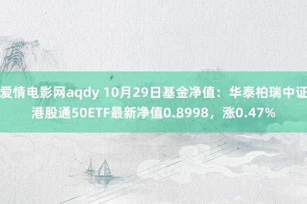 爱情电影网aqdy 10月29日基金净值：华泰柏瑞中证港股通50ETF最新净值0.8998，涨0.47%