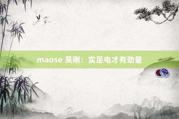 maose 吴刚：实足电才有劲量