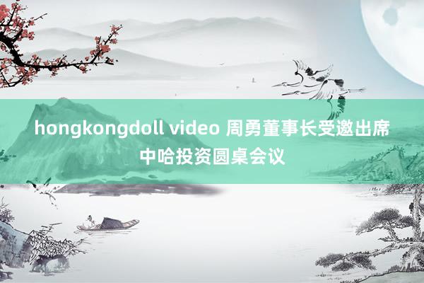 hongkongdoll video 周勇董事长受邀出席中哈投资圆桌会议