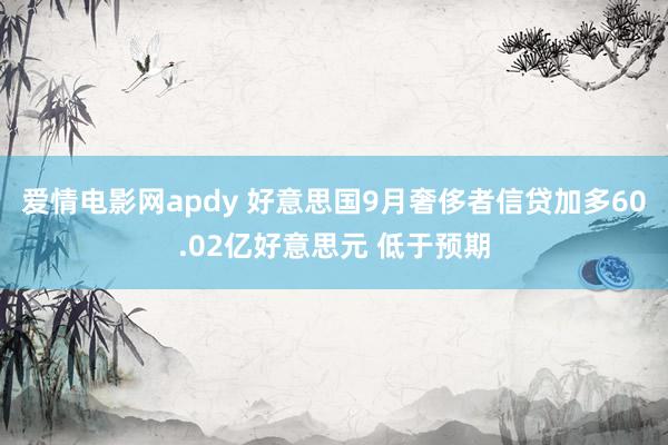 爱情电影网apdy 好意思国9月奢侈者信贷加多60.02亿好意思元 低于预期