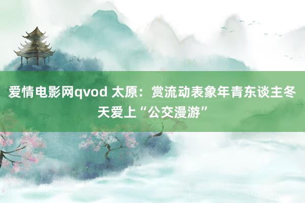 爱情电影网qvod 太原：赏流动表象年青东谈主冬天爱上“公交漫游”