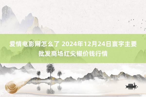 爱情电影网怎么了 2024年12月24日寰宇主要批发商场红尖椒价钱行情