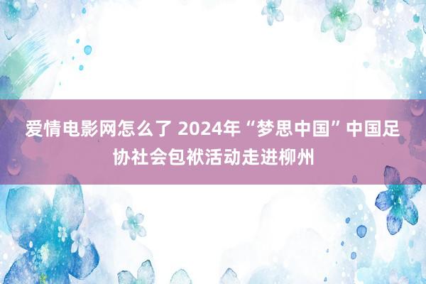 爱情电影网怎么了 2024年“梦思中国”中国足协社会包袱活动走进柳州