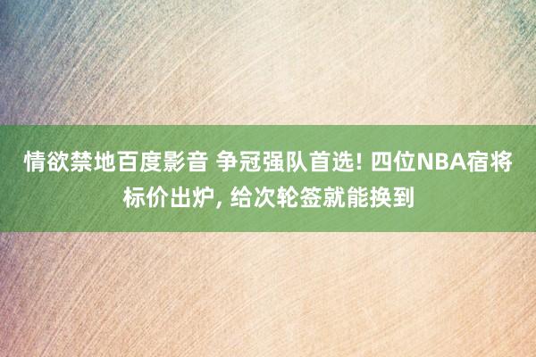 情欲禁地百度影音 争冠强队首选! 四位NBA宿将标价出炉， 给次轮签就能换到