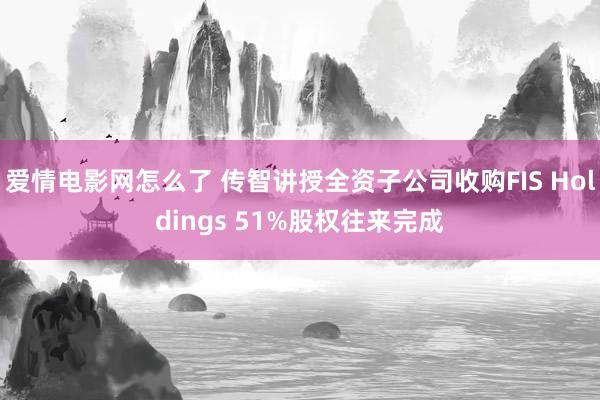 爱情电影网怎么了 传智讲授全资子公司收购FIS Holdings 51%股权往来完成