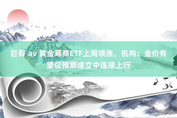 巨臀 av 黄金筹商ETF上周领涨，机构：金价有望在预期建立中连接上行