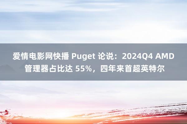 爱情电影网快播 Puget 论说：2024Q4 AMD 管理器占比达 55%，四年来首超英特尔