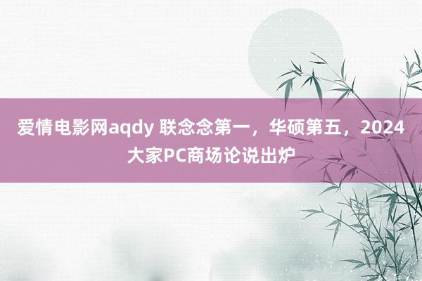 爱情电影网aqdy 联念念第一，华硕第五，2024大家PC商场论说出炉