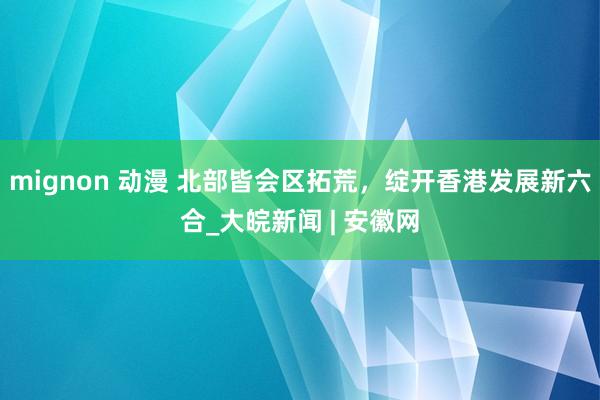 mignon 动漫 北部皆会区拓荒，绽开香港发展新六合_大皖新闻 | 安徽网